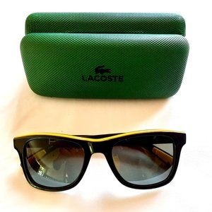 LaCoste Merchon Sunglasses, Blue & Yellow, Unisex